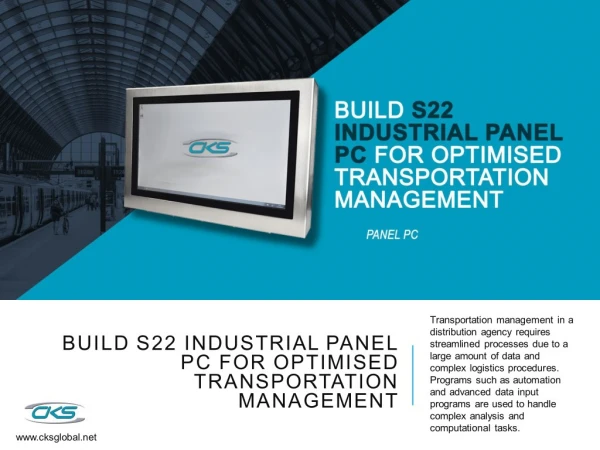 Build S22 Industrial Panel PC for Optimised Transportation Management