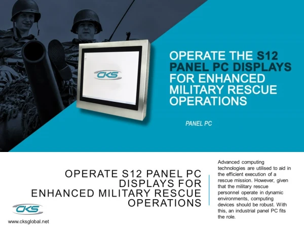 Operate S12 Panel PC Displays for Enhanced Military Rescue Operations