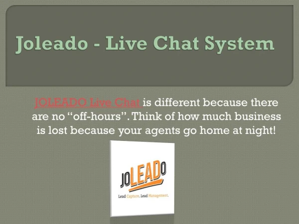 Joleado Customize the Live Support for Website