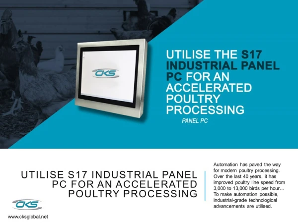 Utilise S17 Industrial Panel PC for an Accelerated Poultry Processing