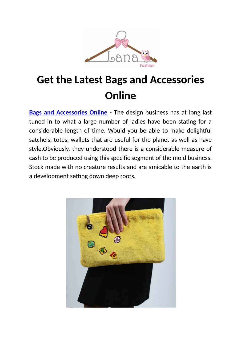 get the latest bags and accessories online