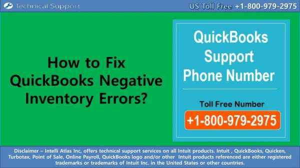 How to Fix QuickBooks Negative Inventory Errors