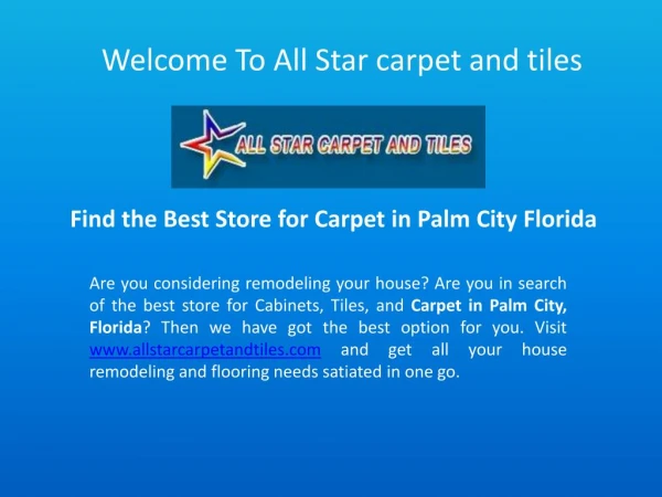 Carpet in palm city florida - allstarcarpetandtiles com
