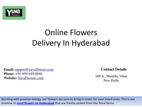 Best Flowers Bouquet Delivery In Hyderabad