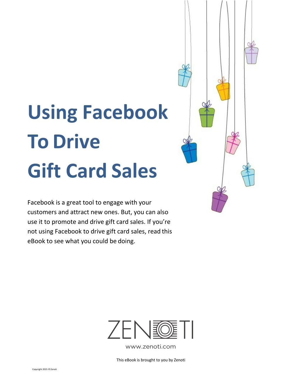 using facebook to drive gift card sales