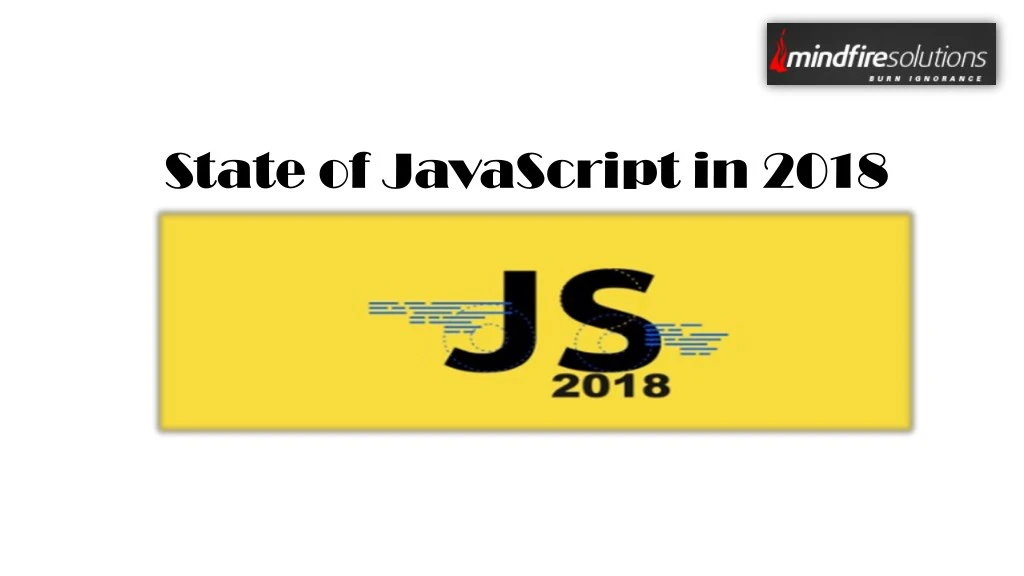 state of javascript in 2018