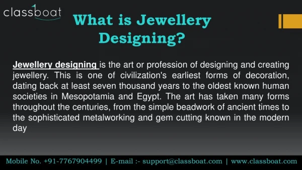 jewellery designing courses in pune