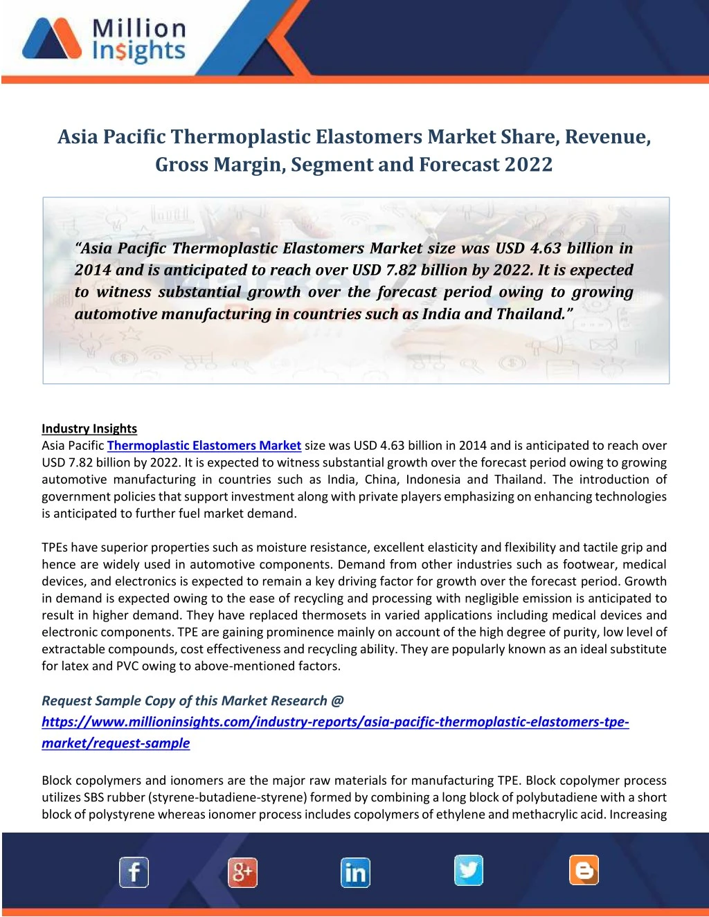 asia pacific thermoplastic elastomers market