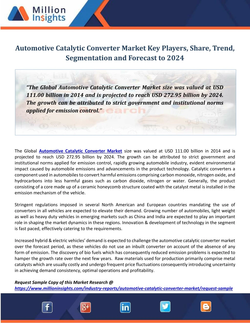 automotive catalytic converter market key players