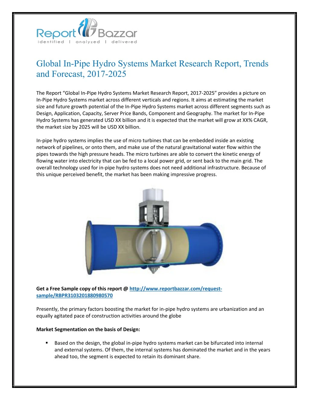 global in pipe hydro systems market research