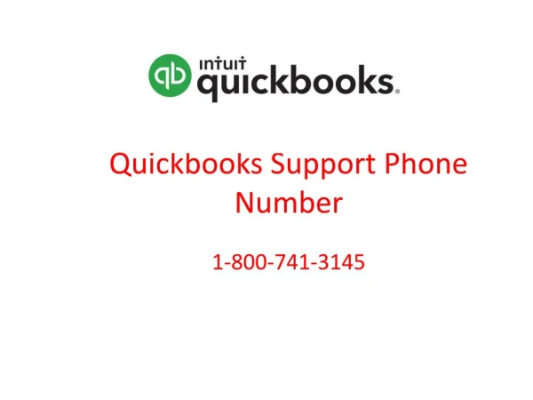 1 800 741 3145 quickbooks support Phone number