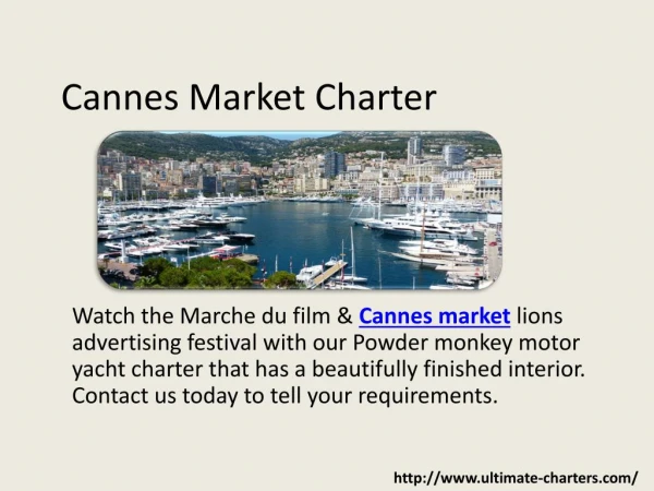 Cannes Market Charter