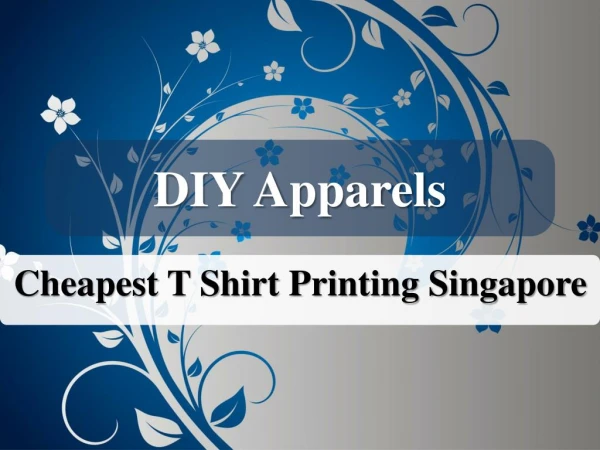 Cheapest t shirt printing singapore