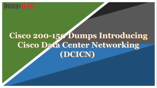 Pass your Cisco 200-150 Exam With 200-150 Exam Dumps