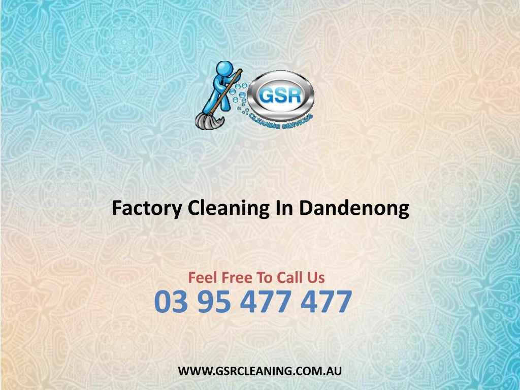 factory cleaning in dandenong