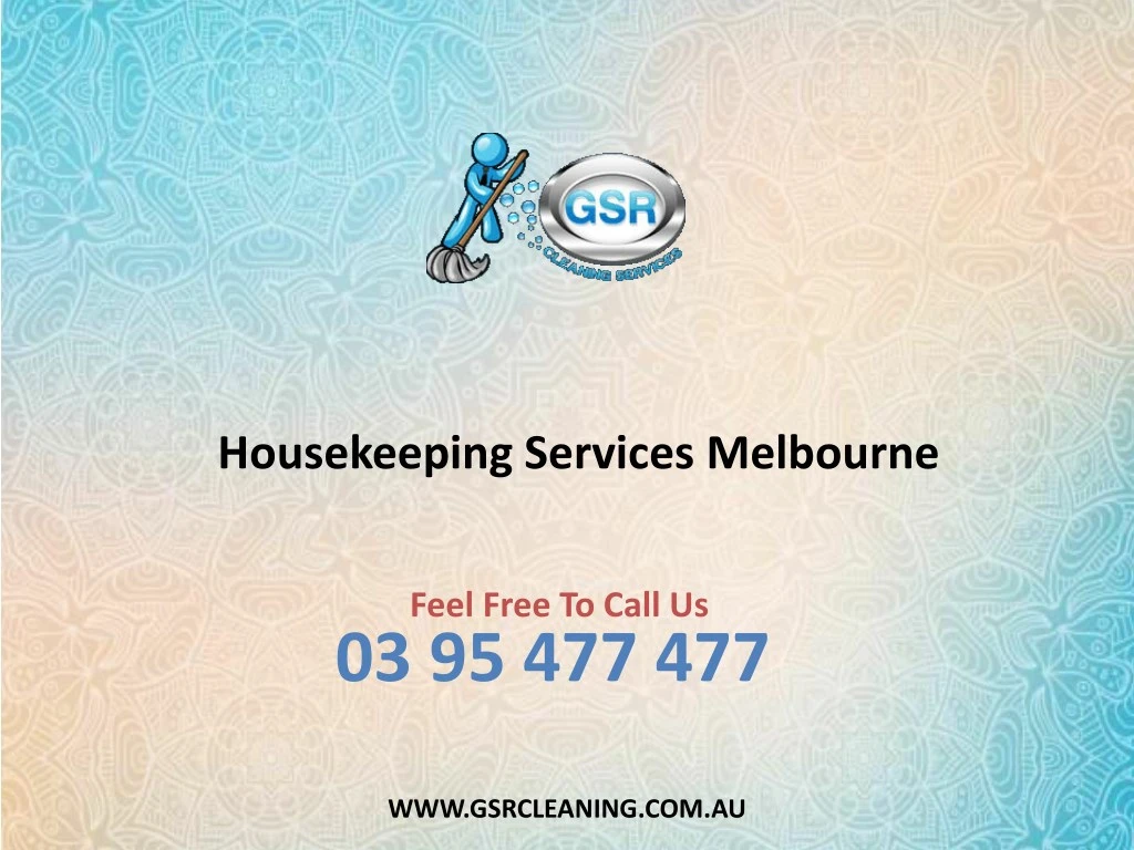 housekeeping services melbourne