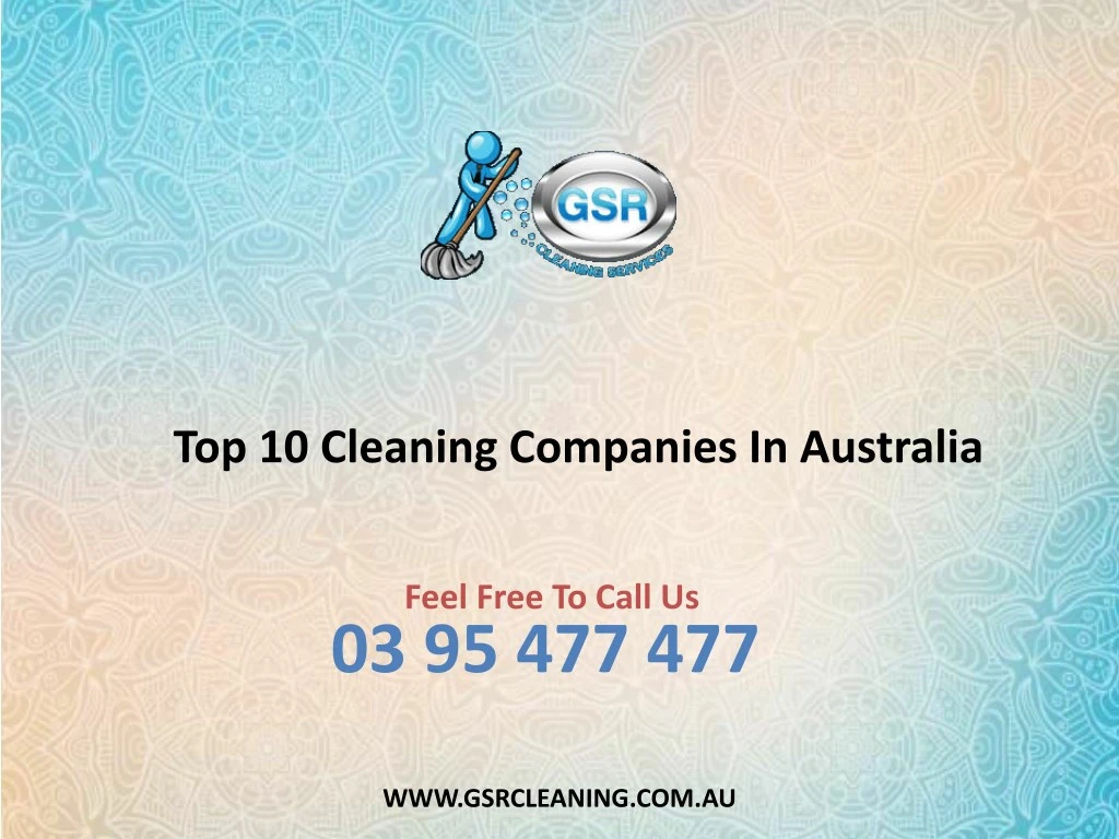 top 10 cleaning companies in australia