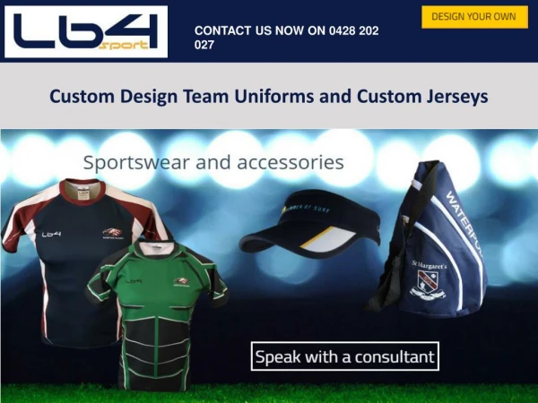 Custom Design Team Uniforms and Custom Jerseys