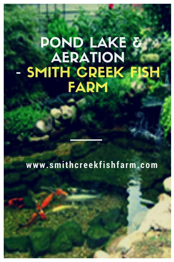 Pond LAKE & Aeration - Smith Creek Fish Farm