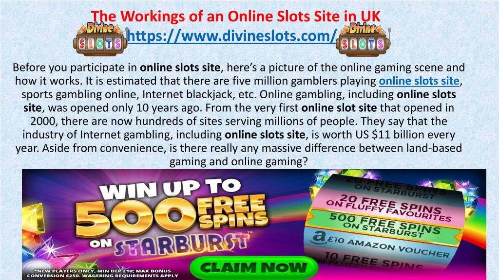 the workings of an online slots site in uk