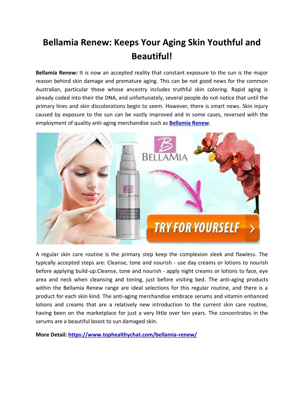 bellamia renew keeps your aging skin youthful