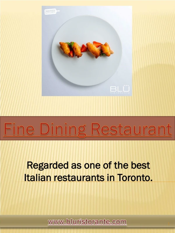 Fine Dining Restaurant