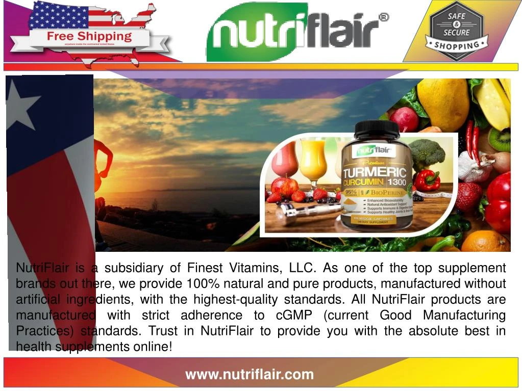 nutriflair is a subsidiary of finest vitamins