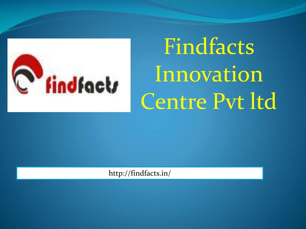 findfacts innovation centre pvt ltd