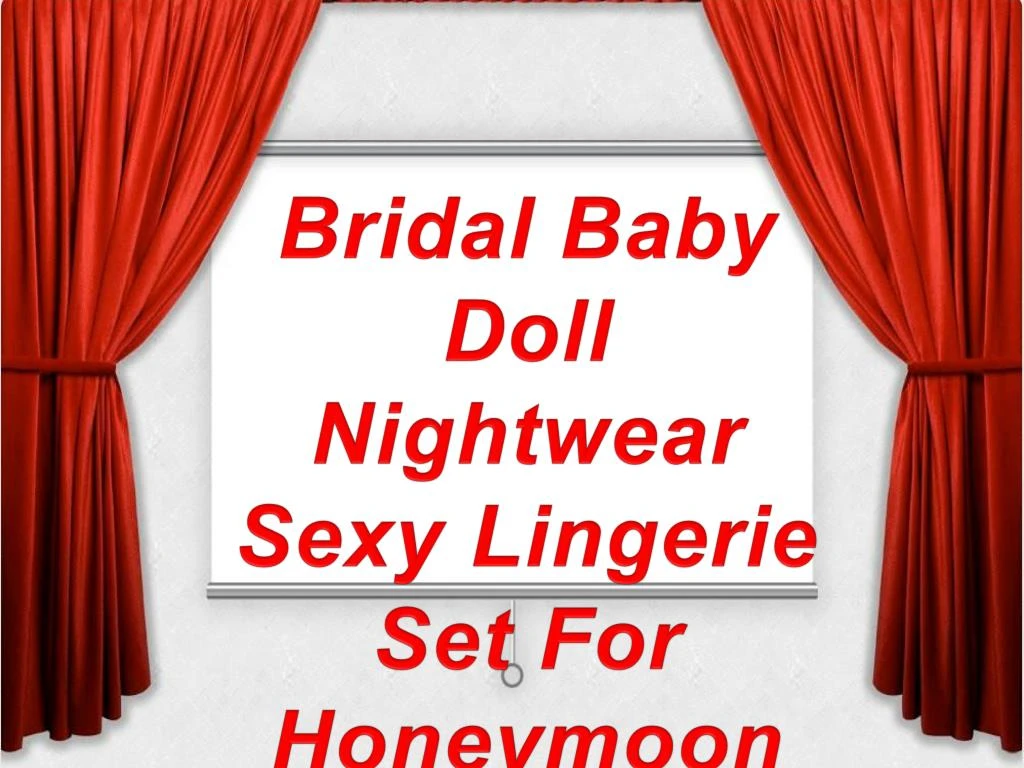 bridal baby doll nightwear sexy lingerie