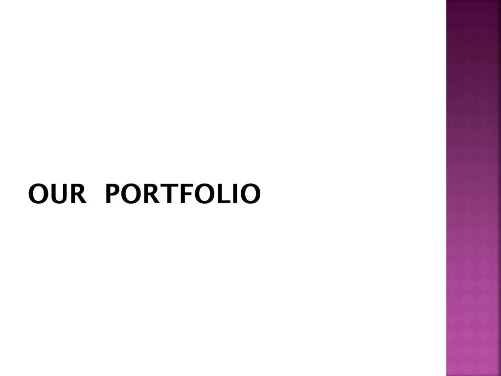 our portfolio