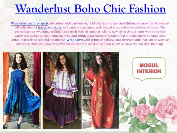 Wanderlust Boho Chic Fashion