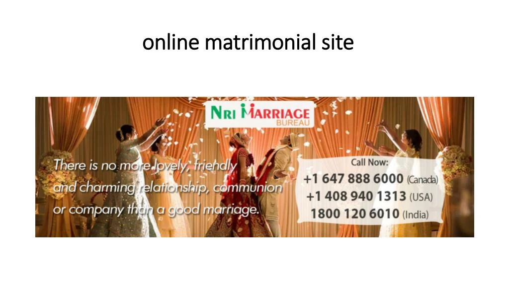 online matrimonial site