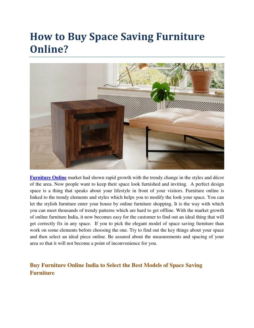 how to buy space saving furniture online