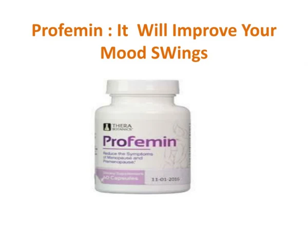 Profemin : It will Also Improve Your Forget Things Problem