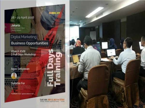 62812 8214 5265 || Pelatihan Digital Marketing Bebrightevent Jakarta 2018, Pelatihan Digital Marketing Branding 2018