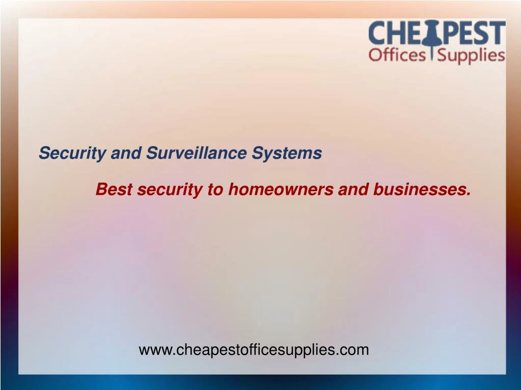 security and surveillance systems