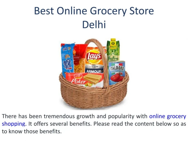 Best Online Grocery Shopping Store