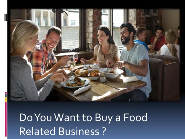Food Related Business for Buy & Sell in Melbourne