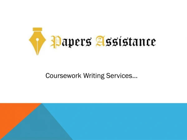 Get Professional Coursework Writing Services Online