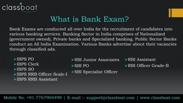 Banking classes in pune