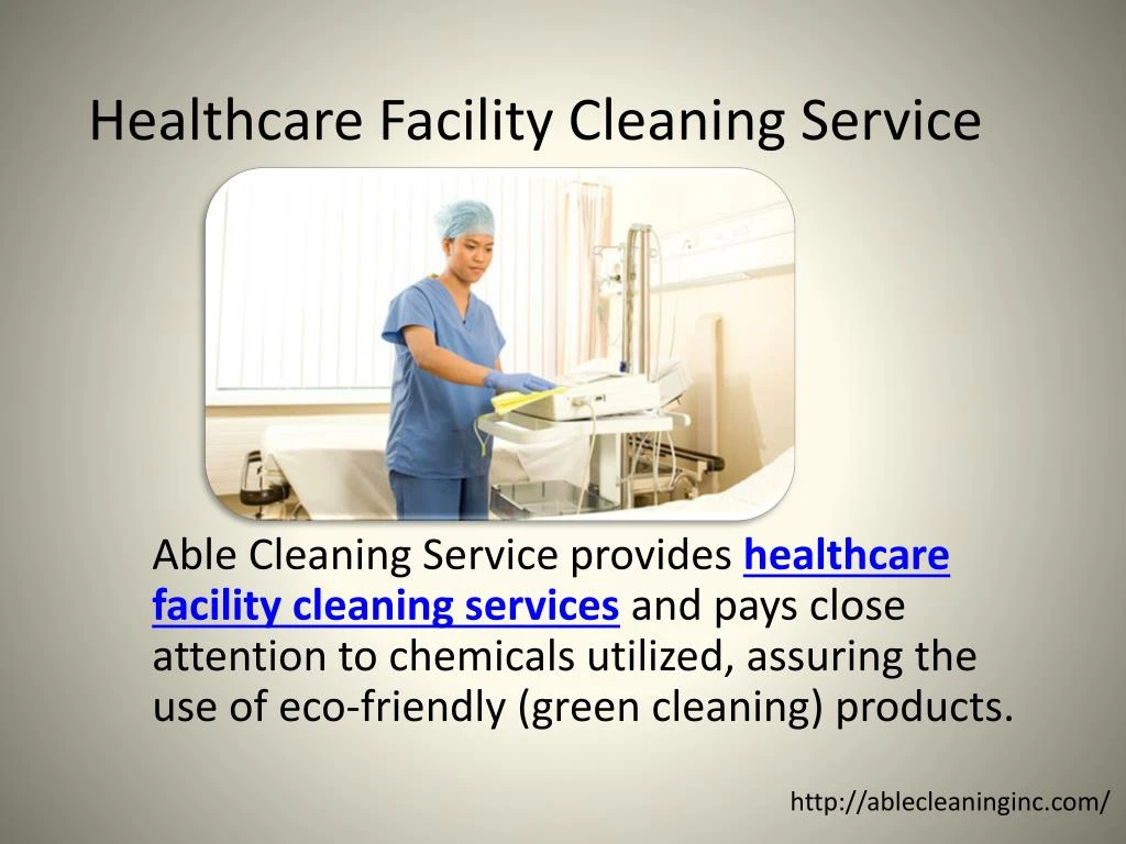 healthcare facility cleaning service