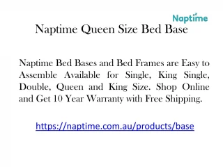 Naptime Queen Size Bed Base