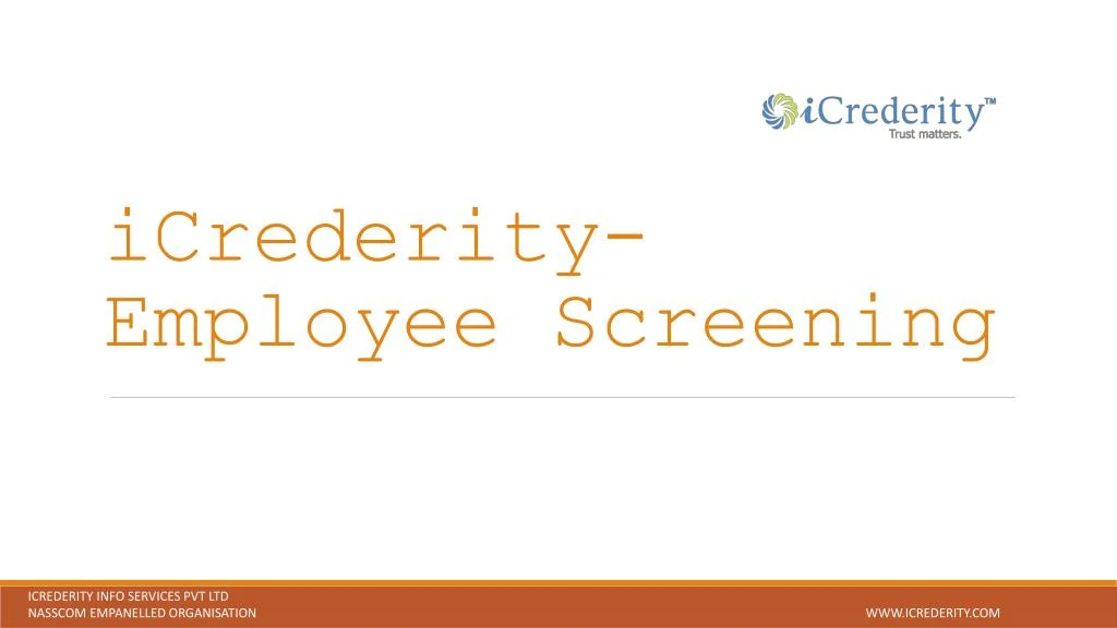 icrederity employee screening