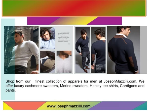 Luxury Cashmere Cardigans for Men | josephmazzilli.com