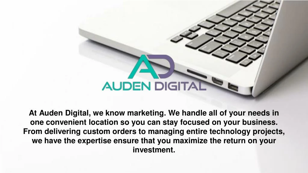 at auden digital we know marketing we handle