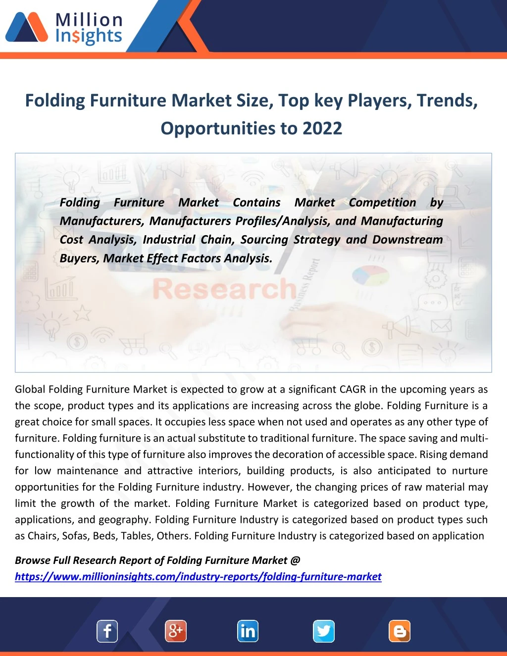 folding furniture market size top key players