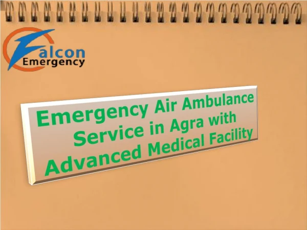 Get Best Air Ambulance Service in Agra with Anytime