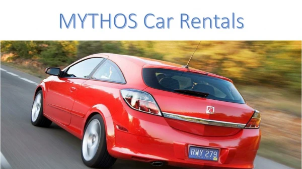 Find Deals on Car Rental in Crete Online by MYTHOS Car Rentals