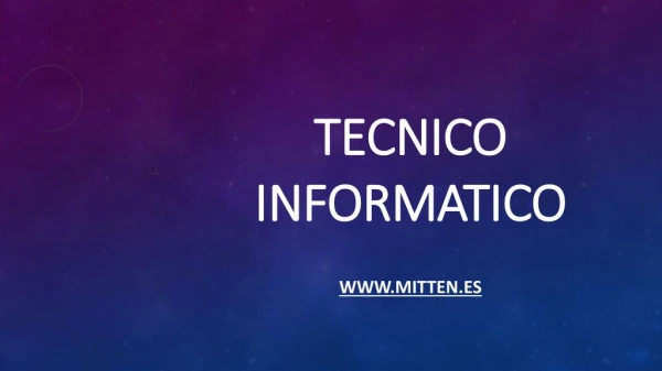 tecnico informatico