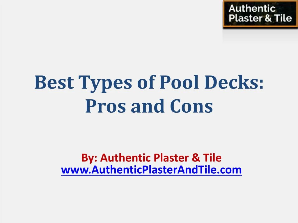 best types of pool decks pros and cons
